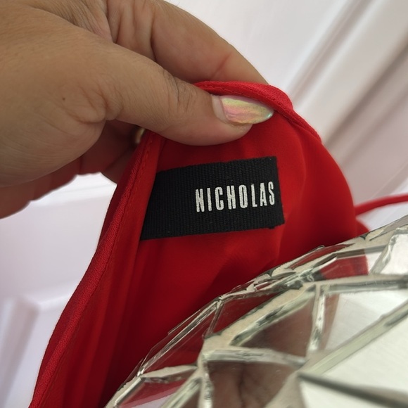 NICHOLAS Vibrant Red Asymmetrical Dress - Picture 2 of 8
